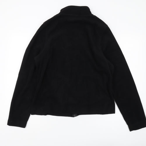 Dunnes Women Black Basic Fleece Jacket Size 18