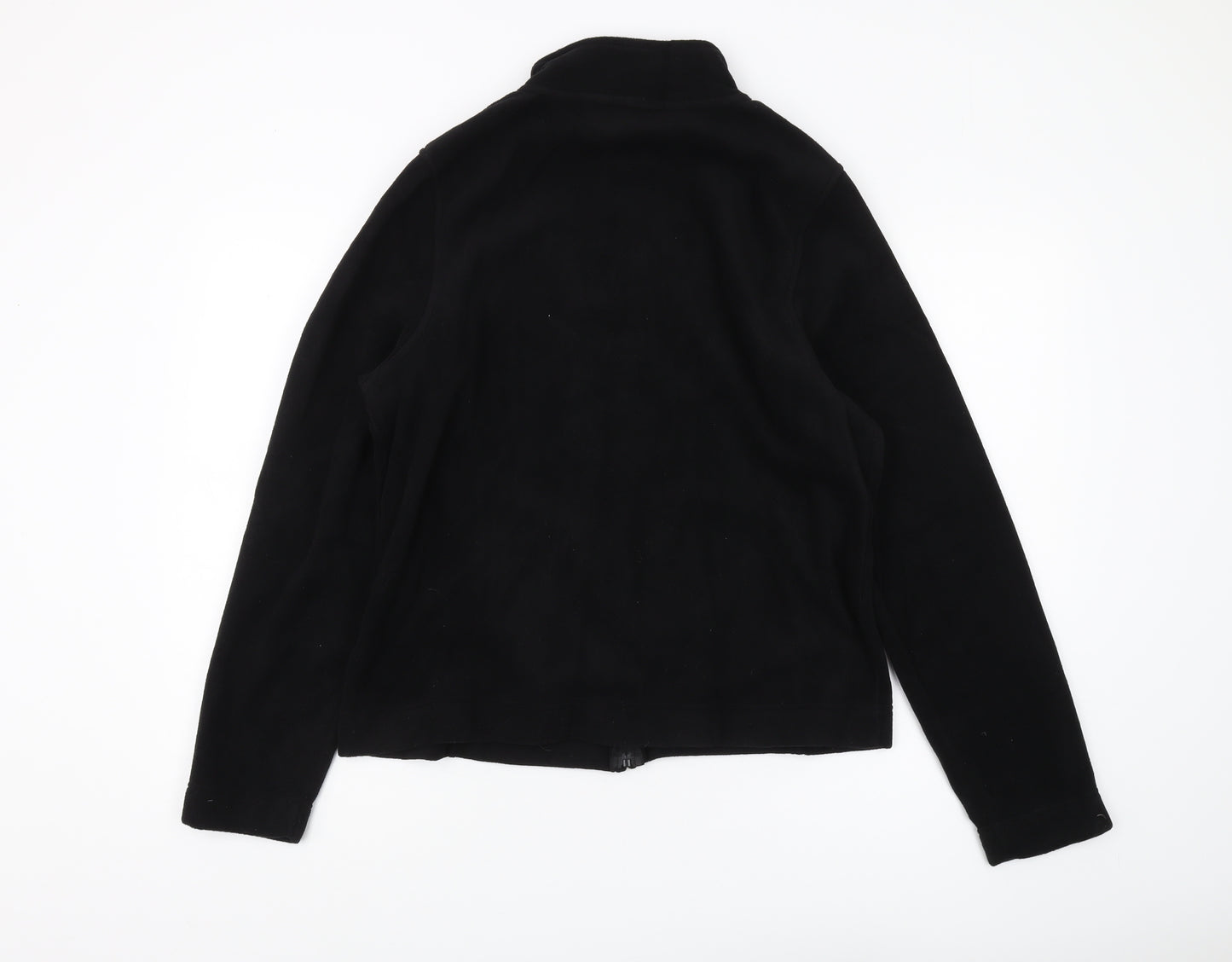 Dunnes Women Black Basic Fleece Jacket Size 18