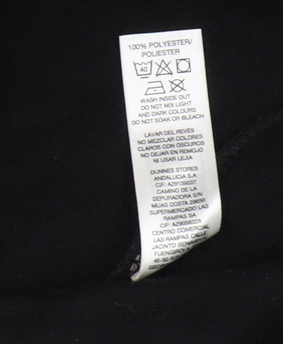 Dunnes Women Black Basic Fleece Jacket Size 18