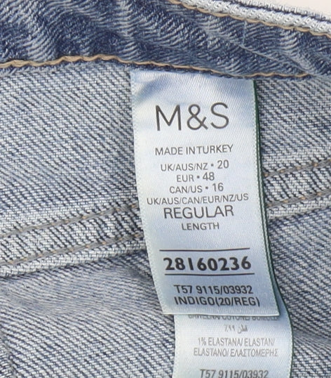 Marks and Spencer Women's Blue Denim Jeans Size 20