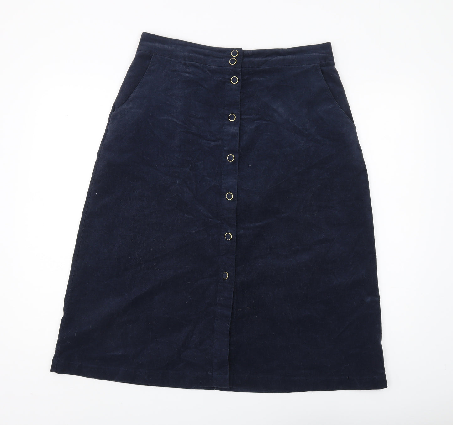 Damart Women's Blue Corduroy Skirt Size 16