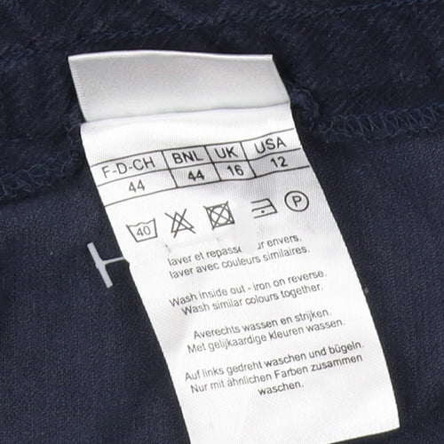 Damart Women's Blue Corduroy Skirt Size 16