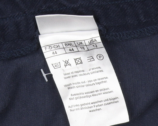 Damart Women's Blue Corduroy Skirt Size 16