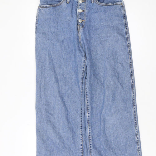 Levi's Women's Blue Wide-Leg Jeans Size 27 Regular