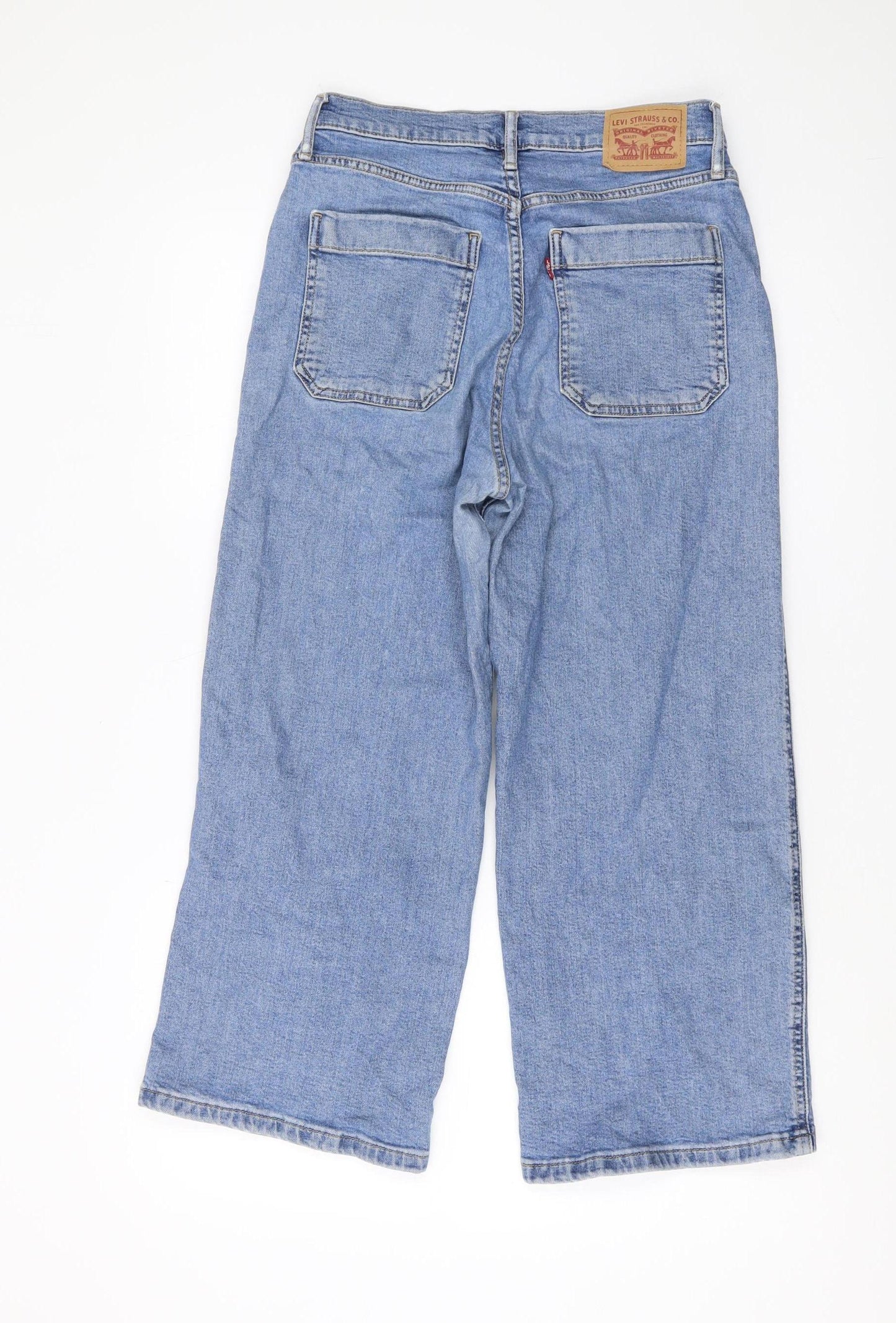 Levi's Women's Blue Wide-Leg Jeans Size 27 Regular