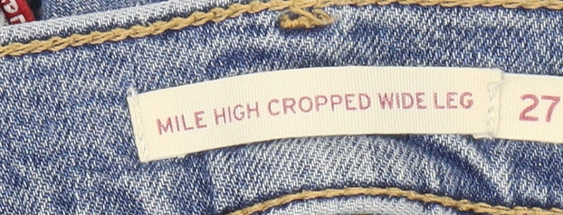 Levi's Women's Blue Wide-Leg Jeans Size 27 Regular