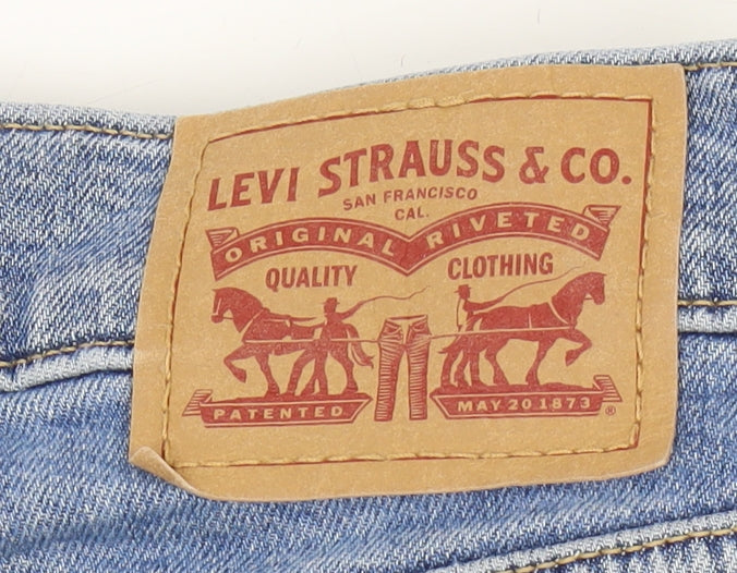 Levi's Women's Blue Wide-Leg Jeans Size 27 Regular