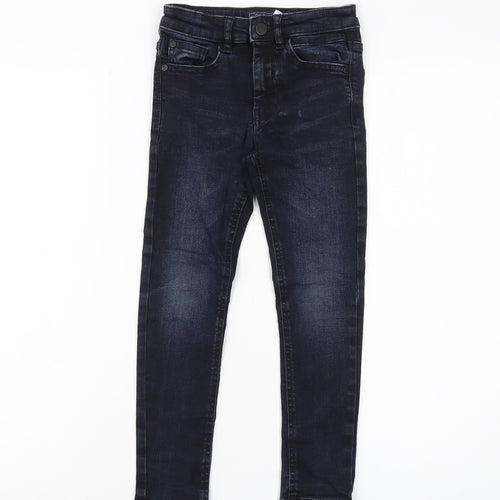 Next Boys Black Skinny Jeans 5 Years Slim Fit Elastic Waist