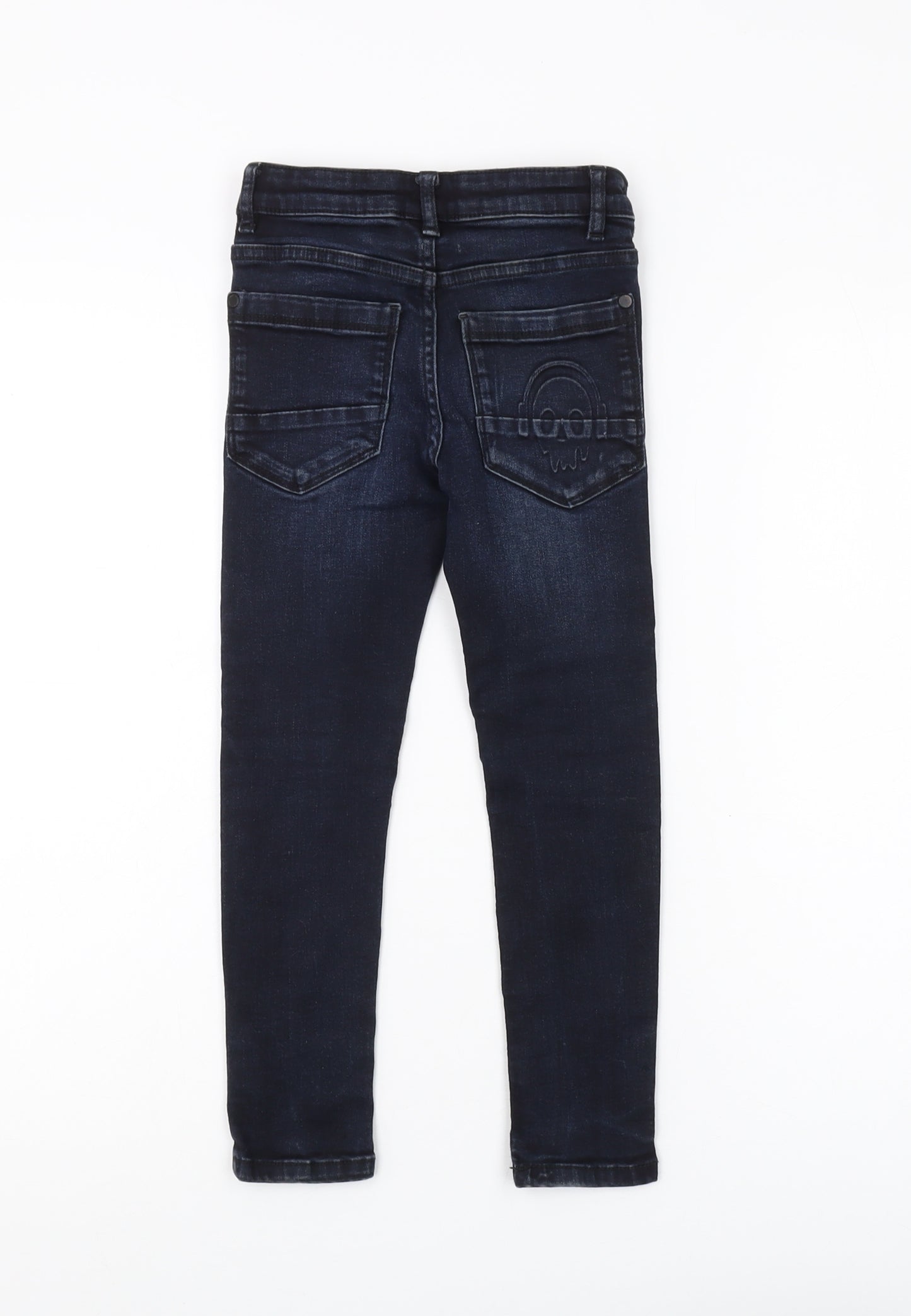 Next Boys Black Skinny Jeans 5 Years Slim Fit Elastic Waist
