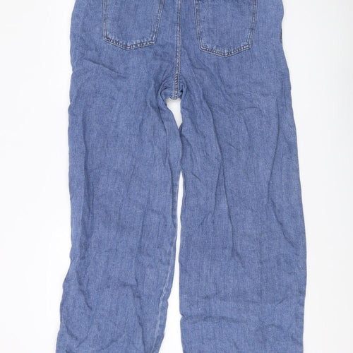 Marks and Spencer Women's Blue Wide-Leg Jeans Size 14