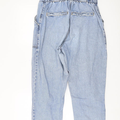 River Island Women's Blue Paperbag Jeans 14