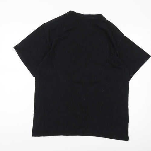 Champion Men's Black T-Shirt, Large, Short Sleeve