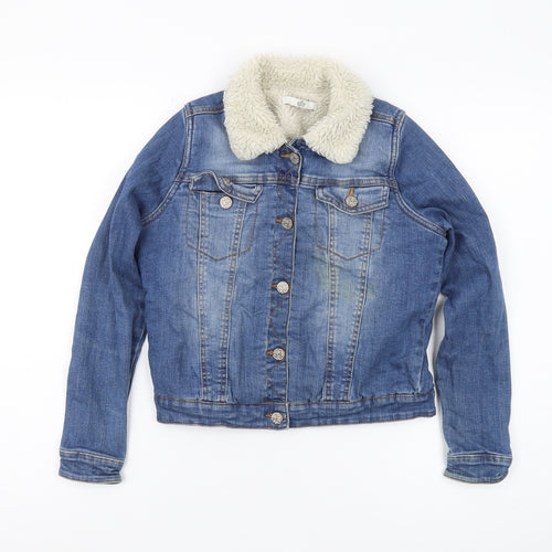 Marks and Spencer Girls Blue Denim Jacket 11-12 Years
