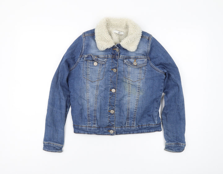 Marks and Spencer Girls Blue Denim Jacket 11-12 Years