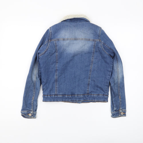 Marks and Spencer Girls Blue Denim Jacket 11-12 Years