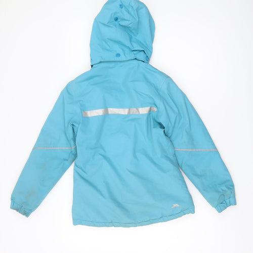 Trespass Boys Blue Puffer Jacket 7-8 Years Waterproof