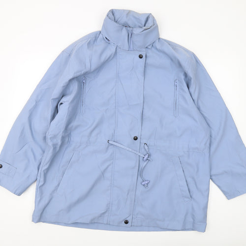 Damart Women's Blue Parka Jacket Size 18 Petites