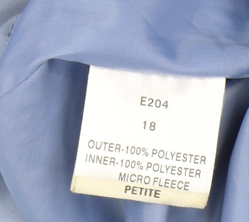 Damart Women's Blue Parka Jacket Size 18 Petites