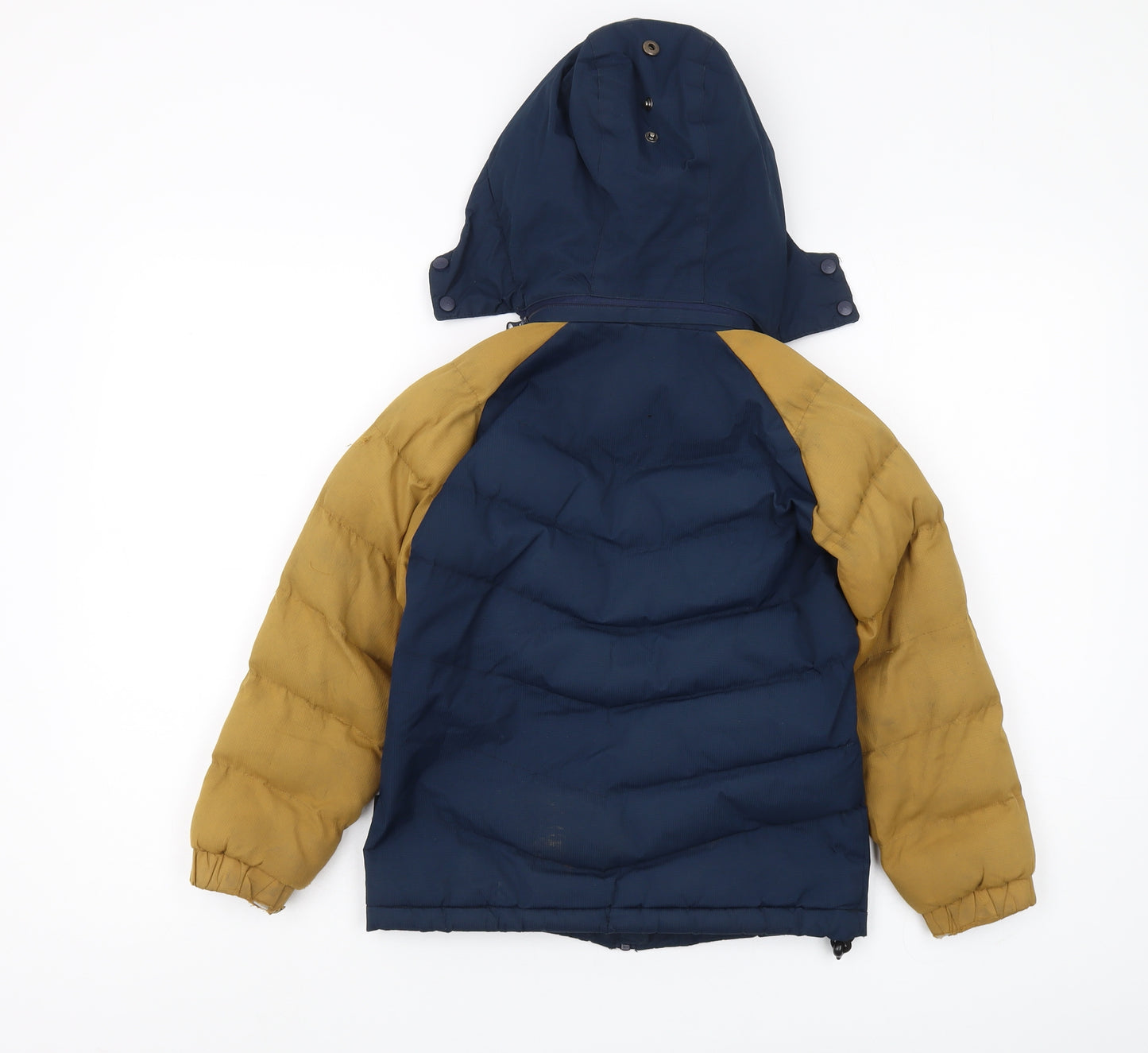 Trespass Boys Blue Puffer Jacket Hooded Waterproof 5-6 Years