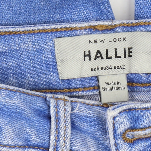 New Look Women's Blue Skinny Jeans Size 6 Distressed