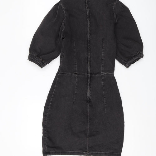 H&M Divided Black Bodycon Dress 8 Women Casual Chic