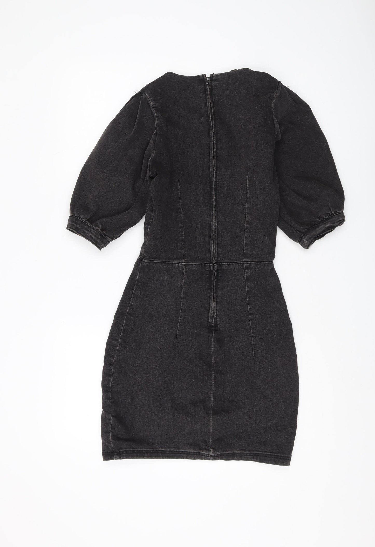 H&M Divided Black Bodycon Dress 8 Women Casual Chic