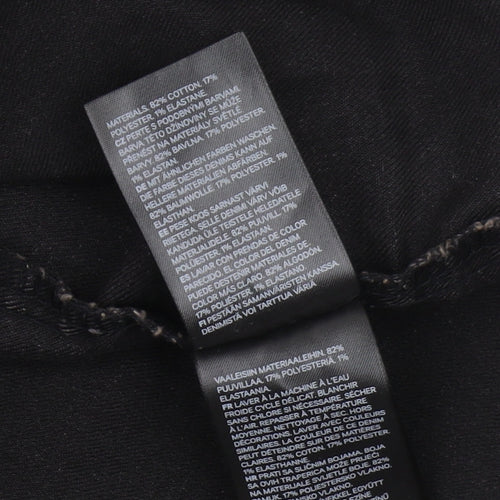 H&M Divided Black Bodycon Dress 8 Women Casual Chic