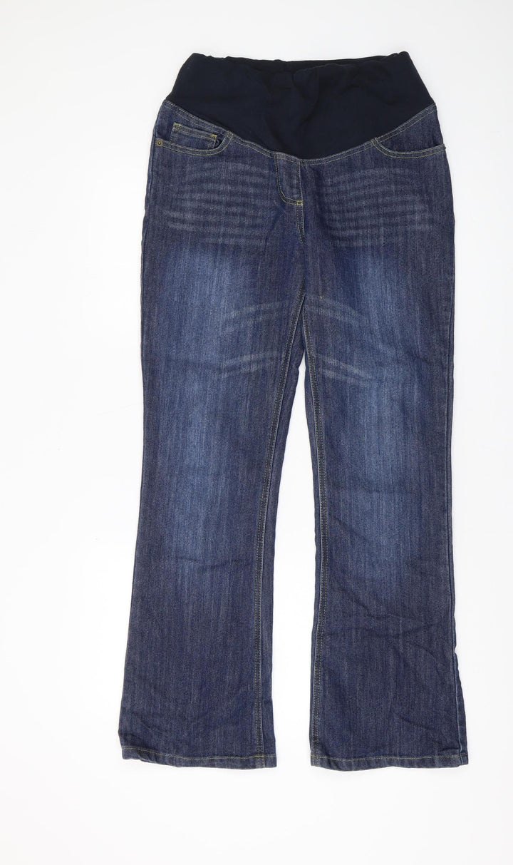 JoJo Maman Bébé Women's Blue Bootcut Maternity Jeans