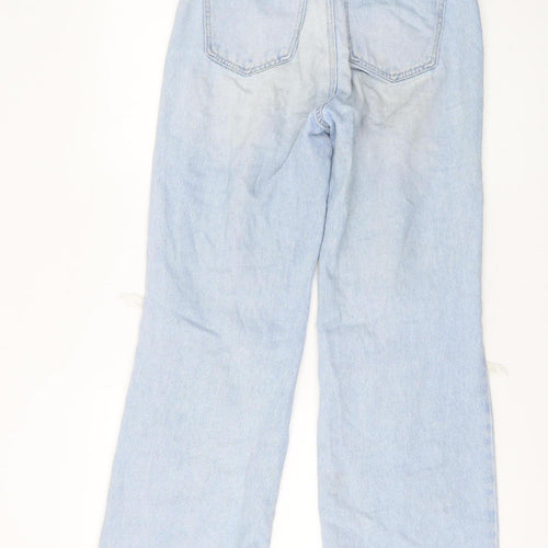 Stradivarius Women's Blue Straight Jeans Size M
