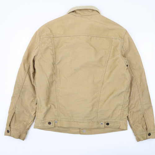 Levi's Men's Beige Lined Corduroy Trucker Jacket L