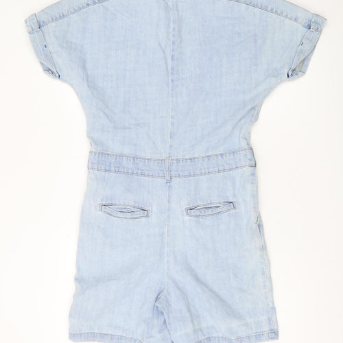 Next Women's Blue Denim Playsuit Size 6