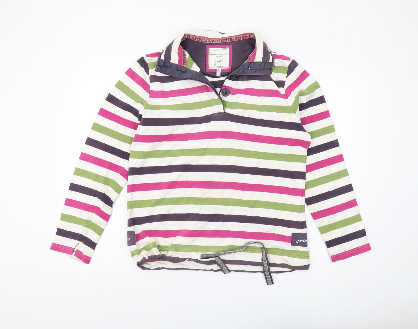 Joules Women's Multicoloured Stripe Sweatshirt, Size 16