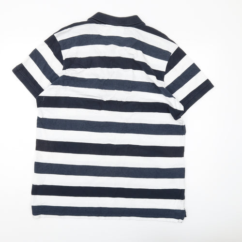 TOG24 Men's Multicoloured XL Striped Polo Shirt