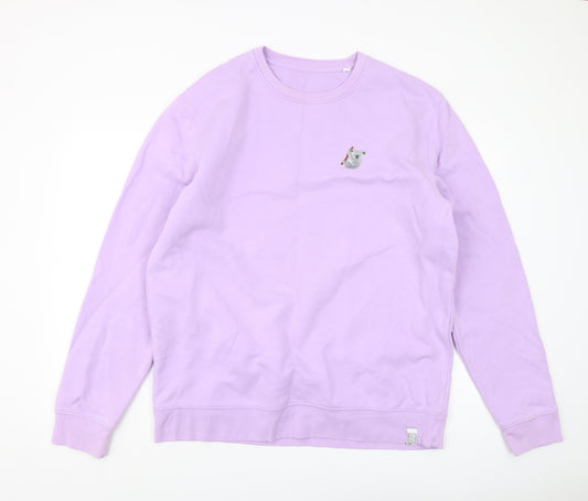 Big Wild Thought Unisex Purple XL Pullover Sweatshirt