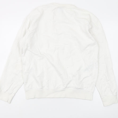 Champion Unisex White Pullover Sweatshirt M