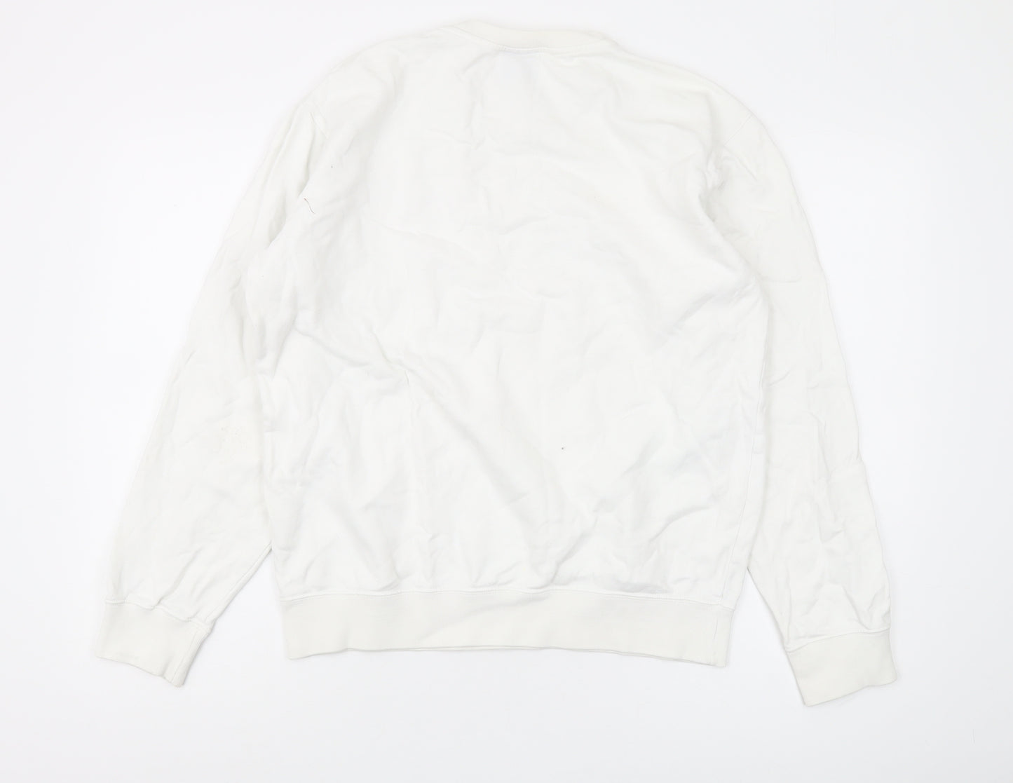 Champion Unisex White Pullover Sweatshirt M