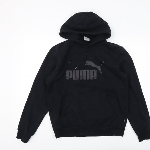 Puma Men's Black Pullover Hoodie, Size S