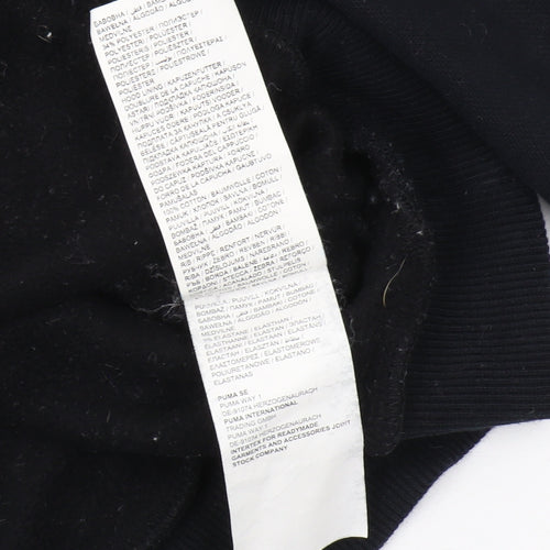 Puma Men's Black Pullover Hoodie, Size S