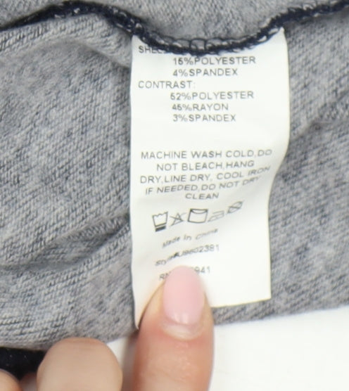 Suzanne Betro Women's Grey Pullover Sweatshirt XS