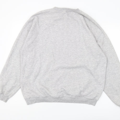 Keith Haring Unisex Grey Graphic Sweatshirt, M