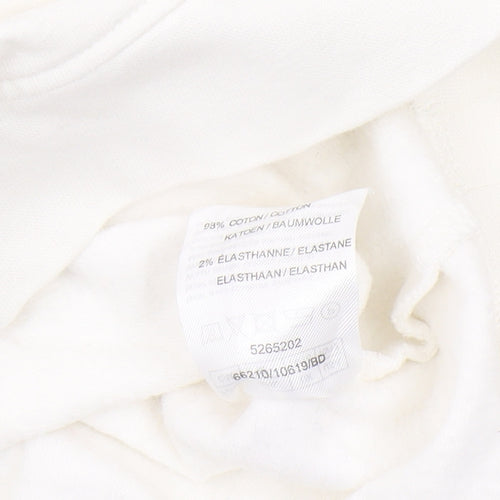 Damart Women's Ivory Floral Pullover Sweatshirt Size 14