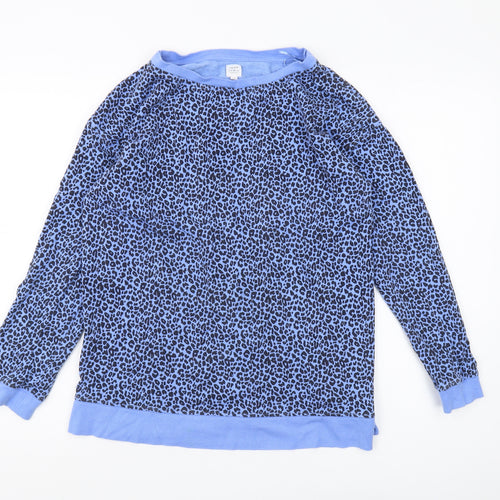John Lewis Women's Blue Animal Print Pullover Size 10