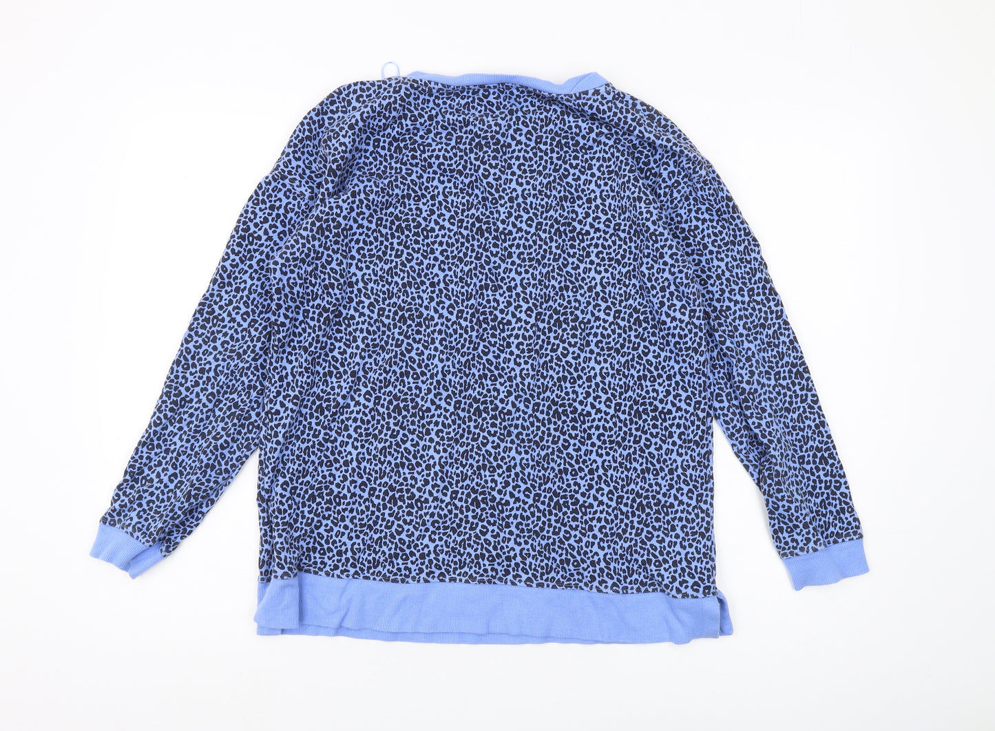John Lewis Women's Blue Animal Print Pullover Size 10