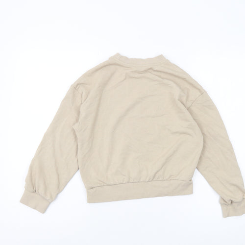 H&M Girls Beige Hogwarts Sweatshirt, Size 9-10