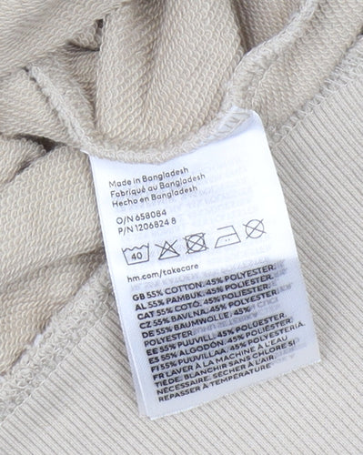 H&M Girls Beige Hogwarts Sweatshirt, Size 9-10