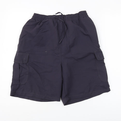 La Reine Men's Black Cargo Shorts M/L