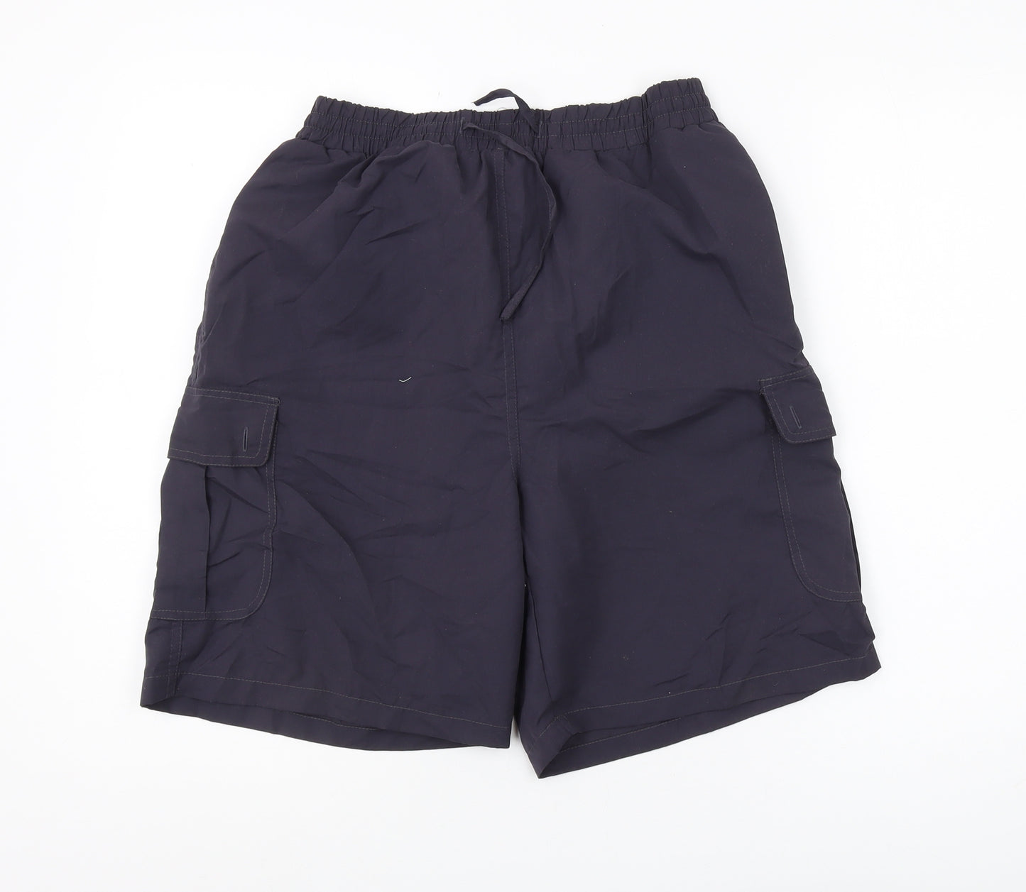 La Reine Men's Black Cargo Shorts M/L