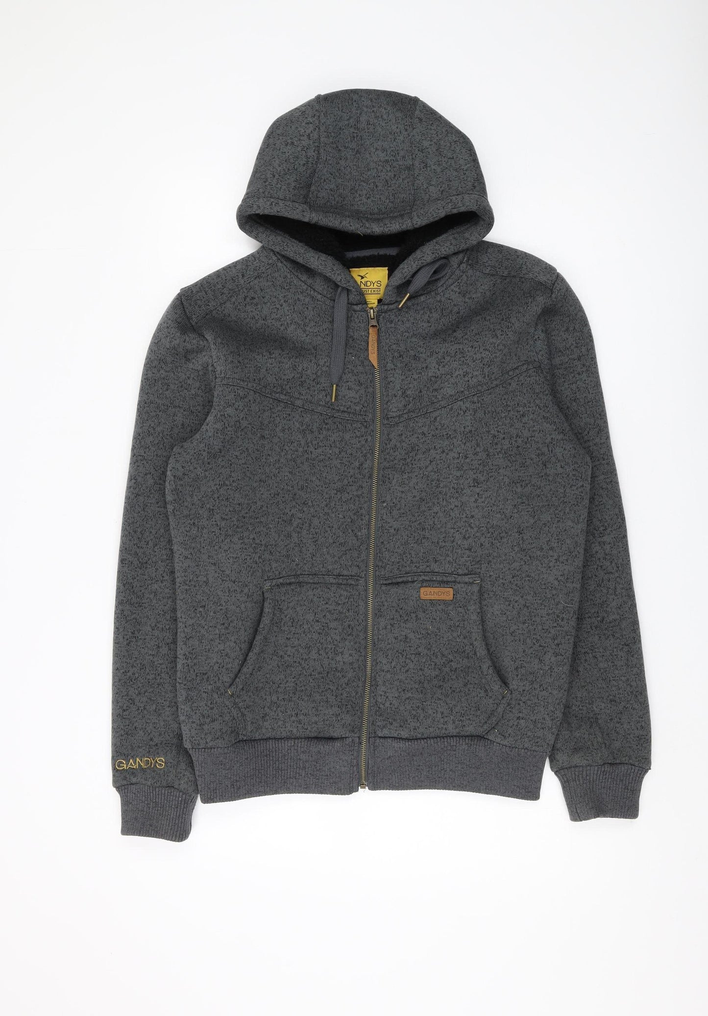 Gandys Men's Grey Full Zip Hoodie, Size S