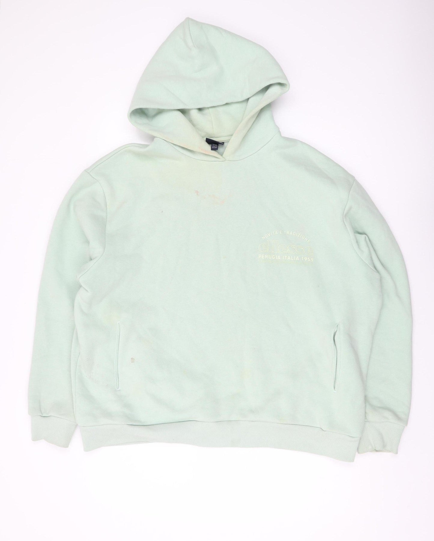 Ellesse Men's Green Pullover Hoodie M