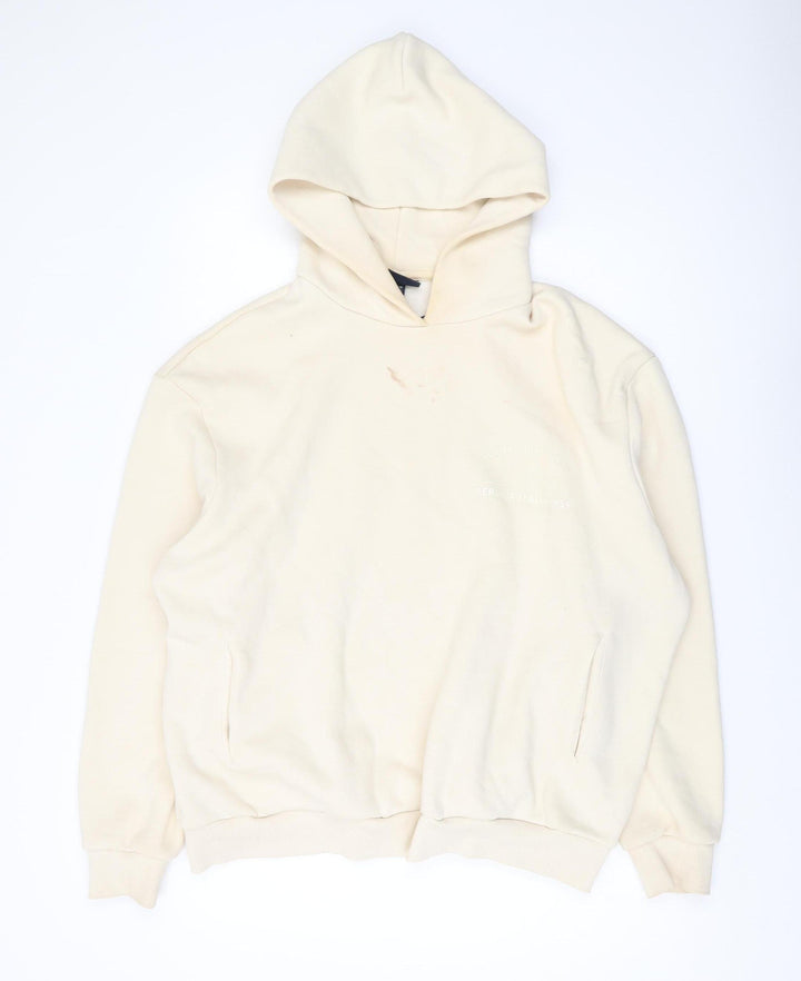 Ellesse Men's Beige M Pullover Hoodie, Fleece